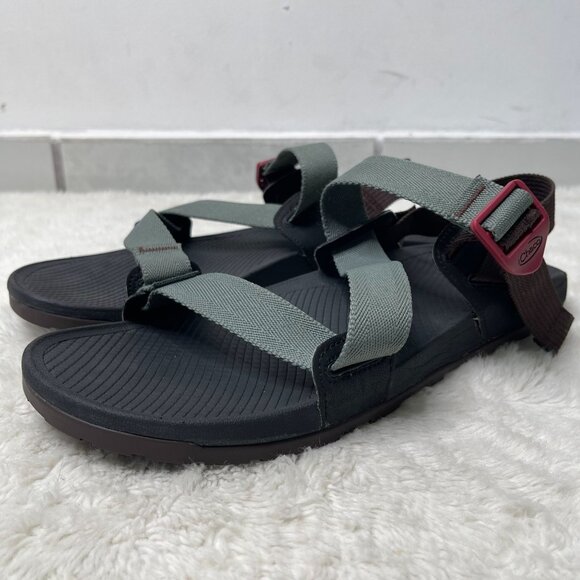 Chaco Men\'s Grey Brown Dark Forest Lowdown Sandals Shoes Size 12M